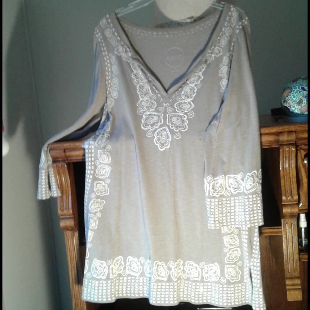 Inc bedazzled  tunic
